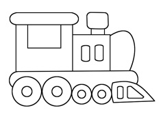 火車頭簡筆畫繪畫步驟和上色教程