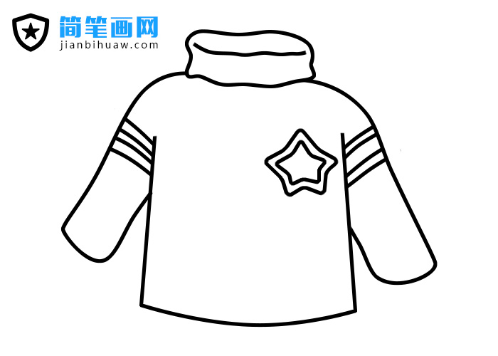 男孩子衣服簡筆畫圖片