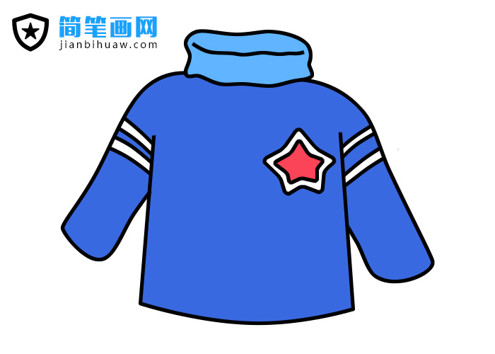 男孩子衣服簡筆畫圖片