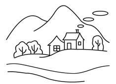 ɽ�_�µ�С�����L�����P��