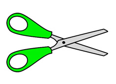 兒童小剪刀簡筆畫圖片