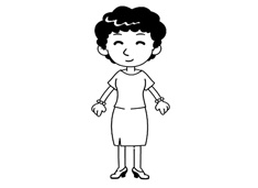 媽媽簡筆畫圖片