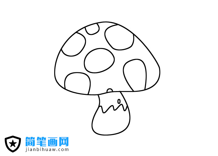 蘑菇簡筆畫圖片