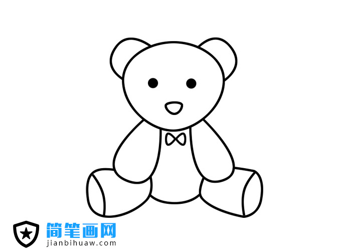 可愛(ài)玩具熊簡(jiǎn)筆畫圖片及步驟教程