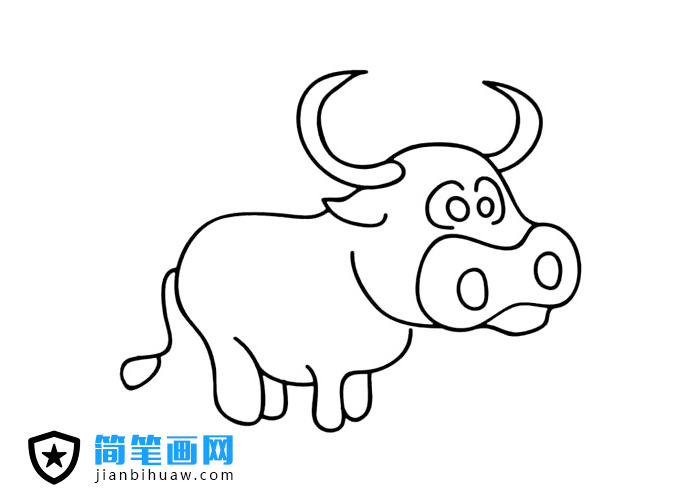 大水牛簡筆畫圖片