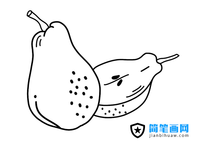 梨子簡(jiǎn)筆畫圖片