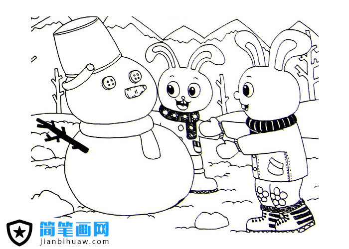 ��ֻС�����ڶ�ѩ�˵ĺ��P���DƬ